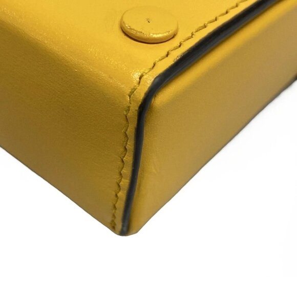 Auth GUCCI Horsebit 1955 625615 Yellow Leather Shoulder Bag - Picture 4 of 16